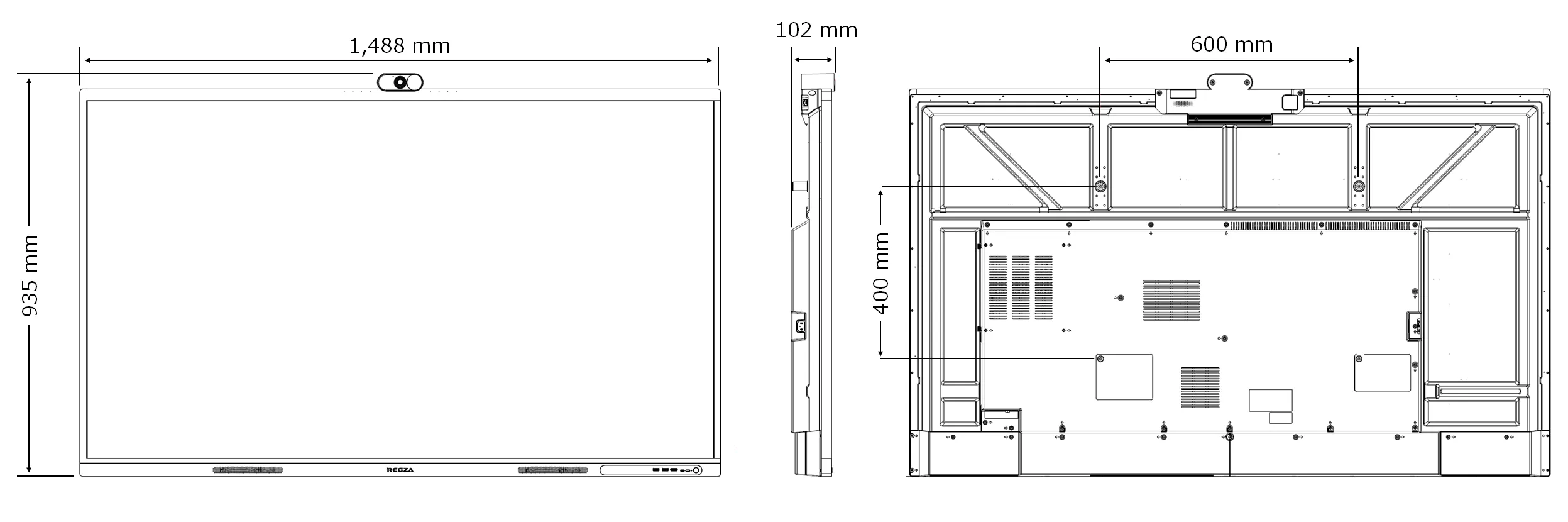 TD-E657TS　外形寸法